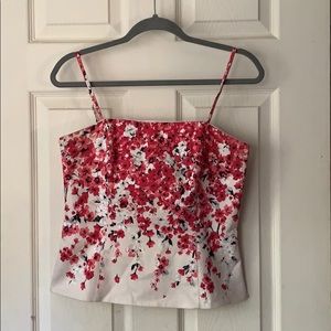 A corset flower shirt